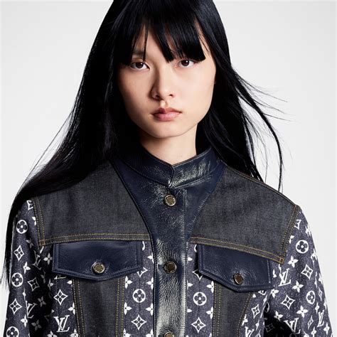 lv monogram jacket|lv monogram denim jacket.